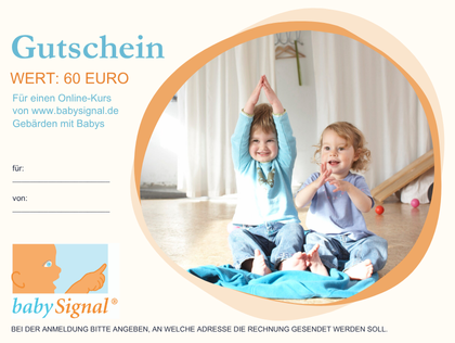 Gutschein Online Kurs Motiv Kids